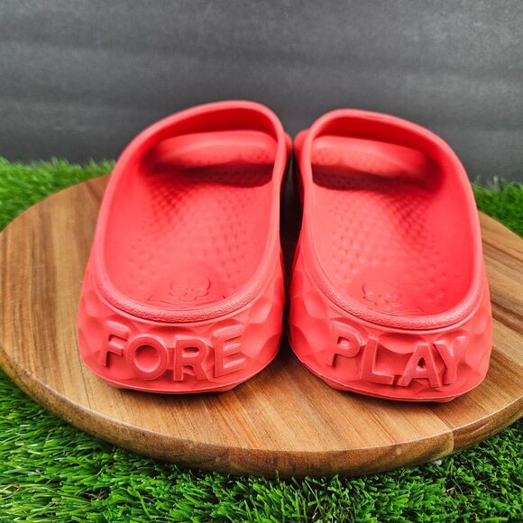 G/FORE Fore Play Slide Sandals Shoes Mens Size 11 Red Slip On Comfort Golf main image 4